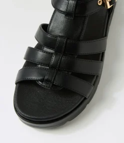 Women I LOVE BILLY Sandals-Stormin Black Sandals