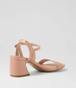 Women I LOVE BILLY Heels|Sandals-Strut Blush Patent Synthetic Sandals