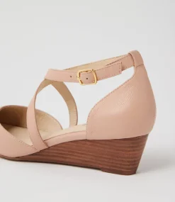 Women SUPERSOFT Comfort|Heels-Sue Dark Nude Leather Heels