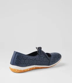 Women I LOVE BILLY Flats-Sullie Navy Flat Shoes