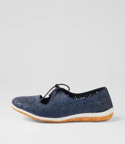 Women I LOVE BILLY Flats-Sullie Navy Flat Shoes