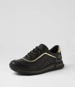 Women SUPERSOFT Comfort|Sneakers-Sunie Black Gold Multi Sneakers