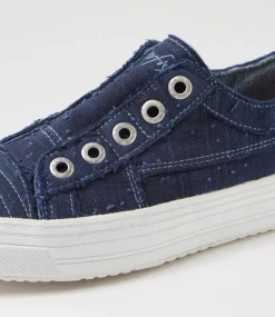 Women BLOWFISH Sneakers-Superplay Indigo Linen Sneakers