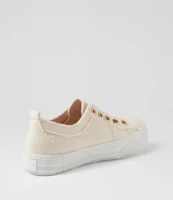 Women BLOWFISH Sneakers-Superplay White Canvas Sneakers