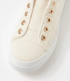 Women BLOWFISH Sneakers-Superplay White Canvas Sneakers