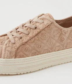 Women BLOWFISH Sneakers-Supersmile 2 Ballerina Blush Fabric Sneakers