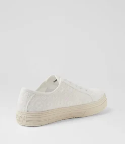 Women BLOWFISH Sneakers-Supersmile 2 White Fabric Sneakers