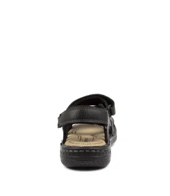 COLORADO Casuals|Sandals-SURMON BLACK TUMB LEATHER