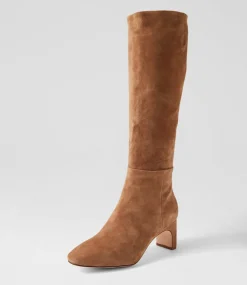 Women DIANA FERRARI Boots-SWAN DF LT CHOC SUEDE