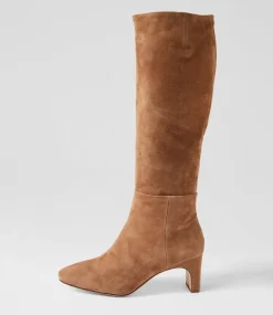 Women DIANA FERRARI Boots-SWAN DF LT CHOC SUEDE