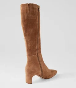 Women DIANA FERRARI Boots-SWAN DF LT CHOC SUEDE