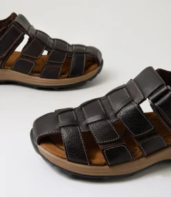 COLORADO Casuals|Sandals-Taco Brown Leather Sandals