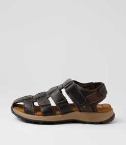 COLORADO Casuals|Sandals-Taco Brown Leather Sandals