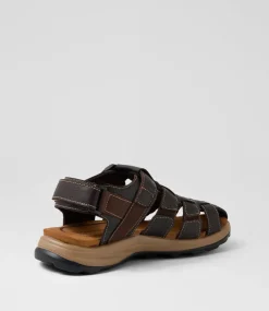 COLORADO Casuals|Sandals-Taco Brown Leather Sandals