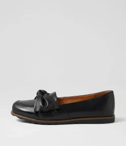 Women SUPERSOFT Comfort|Loafers-Taii Black Leather Loafers