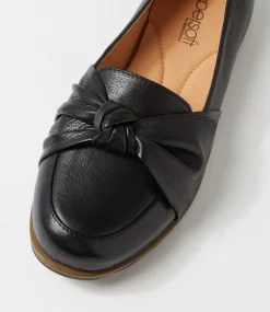 Women SUPERSOFT Comfort|Loafers-Taii Black Leather Loafers