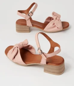 Women DIANA FERRARI Heels|Sandals-Tanglee Blush Leather Sandals
