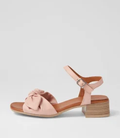 Women DIANA FERRARI Heels|Sandals-Tanglee Blush Leather Sandals