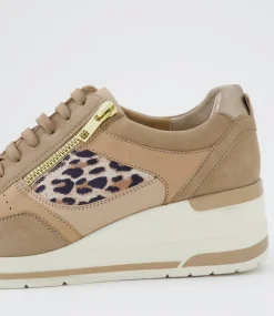 Women SUPERSOFT Comfort|Sneakers-Tarrina Tan Leopard Multi Sneakers