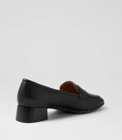 Women SUPERSOFT Comfort|Loafers-Taylar Black Leather Heels