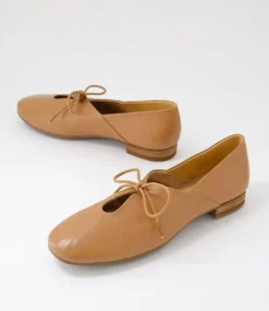Women DIANA FERRARI Dress|Flats-Tazurra Dark Tan Leather Flat Shoes