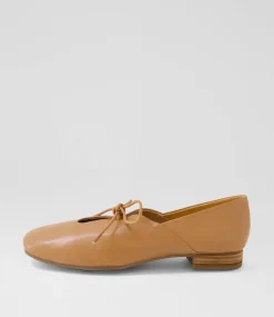 Women DIANA FERRARI Dress|Flats-Tazurra Dark Tan Leather Flat Shoes