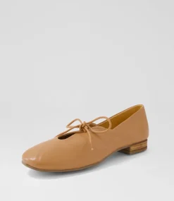 Women DIANA FERRARI Dress|Flats-Tazurra Dark Tan Leather Flat Shoes