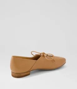 Women DIANA FERRARI Dress|Flats-Tazurra Dark Tan Leather Flat Shoes