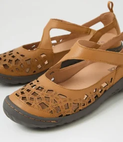Women SUPERSOFT Comfort|Flats-Teasi Tan Dark Brown Leather Flat Shoes