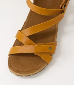 Women COLORADO Comfort|Heels-Tecopa Tan Pull Up Leather Sandals