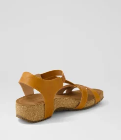 Women COLORADO Comfort|Heels-Tecopa Tan Pull Up Leather Sandals