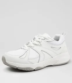 COLORADO Sport School Shoes|Junior School Shoes-TEMPO JNR LACE WHITE