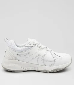 COLORADO Sport School Shoes|Junior School Shoes-TEMPO JNR LACE WHITE