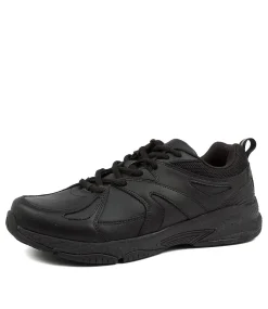 COLORADO Sport School Shoes|Senior School Shoes-TEMPO SNR BLACK LEATHER