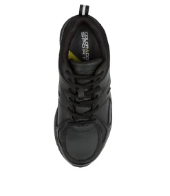 COLORADO Sport School Shoes|Senior School Shoes-TEMPO SNR BLACK LEATHER
