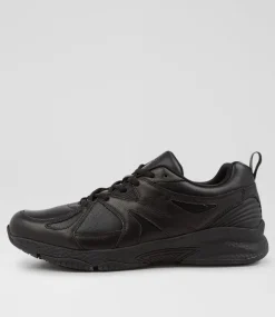 COLORADO Sport School Shoes|Senior School Shoes-TEMPO SNR D BLACK LEATHER