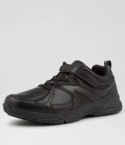 COLORADO Sport School Shoes|Senior School Shoes-TEMPO SNR E ZIP BLACK