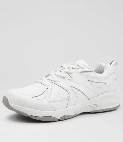 COLORADO Sport School Shoes|Senior School Shoes-TEMPO SNR WHITE LEATHER