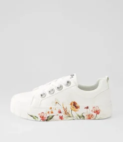 Women I LOVE BILLY Sneakers-Tenchie White Blossom Sneakers