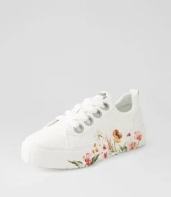Women I LOVE BILLY Sneakers-Tenchie White Blossom Sneakers