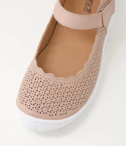 Women SUPERSOFT Comfort|Flats-Tennisen Blush White Leather Flat Shoes