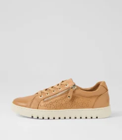 Women SUPERSOFT Comfort|Sneakers-Thelmia Dark Tan Leather Flat Shoes