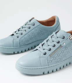 Women SUPERSOFT Comfort|Sneakers-Thelmia Sky Blue Leather Sneakers