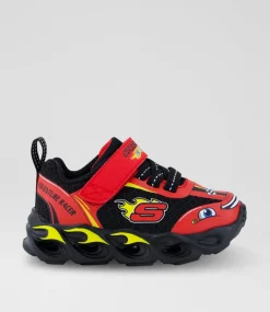 SKECHERS Sport School Shoes-Thermo Red Black Sneakers