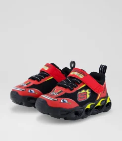 SKECHERS Sport School Shoes-Thermo Red Black Sneakers