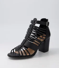 Women I LOVE BILLY Heels|Sandals-Tillie Black Sandals
