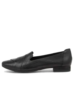 Women DIANA FERRARI Dress|Loafers-TILONY BLACK LEATHER LOAFERS