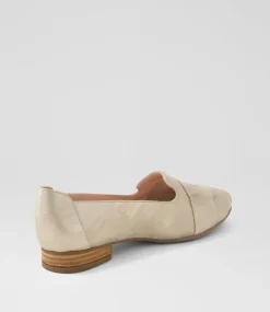 Women DIANA FERRARI Dress|Loafers-Tilony Brushed Platino Leather Flat Shoes