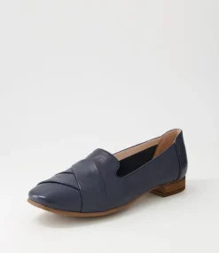 Women DIANA FERRARI Dress|Loafers-Tilony Navy Leather Loafers
