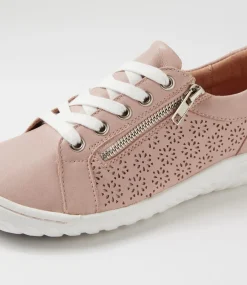 Women SUPERSOFT Comfort|Sneakers-Timmi Blush White Leather Sneakers